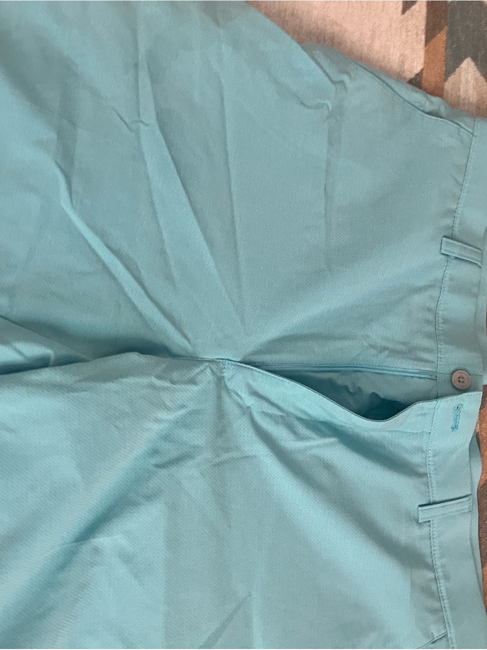PGA Tour Light Teal Flat Front Men's Shorts